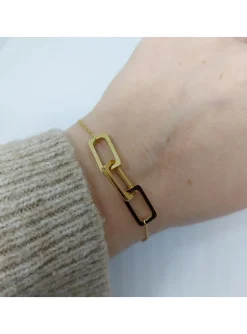 Bracelet Zag Bijoux Simple 3 anneaux rectangulaires