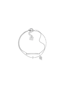 Bracelet Zag Bijoux Solna acier trèfle étoile