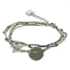 Bracelet Zag Bijoux Star acier étoile/pastille ronde