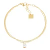 Bracelet Zag Bijoux Thaumas acier doré oxyde