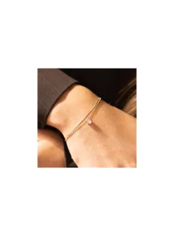 Bracelet Zag Bijoux Thaumas acier doré oxyde