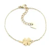Bracelet Zag Bijoux Trébol acier doré