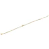 Bracelet Zag Bijoux triple chaîne acier doré oxyde