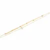 Bracelet Zag Bijoux Tube acier doré oxydes