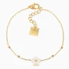 Bracelet Zag Bijoux Vahine acier doré nacre