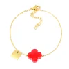 Bracelet Zag Bijoux Vega rouge transparent