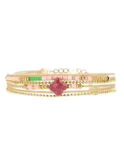 BRACELET Zag Bijoux Vela trefle cornaline