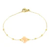 Bracelet Zag Bijoux Velasquez acier doré_x005f_x000D_pierre de soleil
