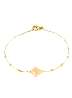 Bracelet Zag Bijoux Velasquez acier doré_x005f_x000D_pierre de soleil