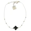 Bracelet Zag Bijoux Velasquez acier et onyx