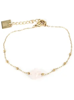 Bracelet Zag Bijoux Velasquez pierre de soleil_x005f_x000D_lacier doré