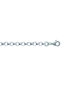 Chaine Brillaxis en argent maille jaseron