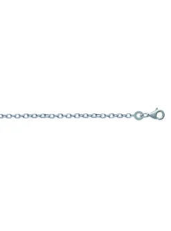 Chaine Brillaxis maille forçat argent 50 cm