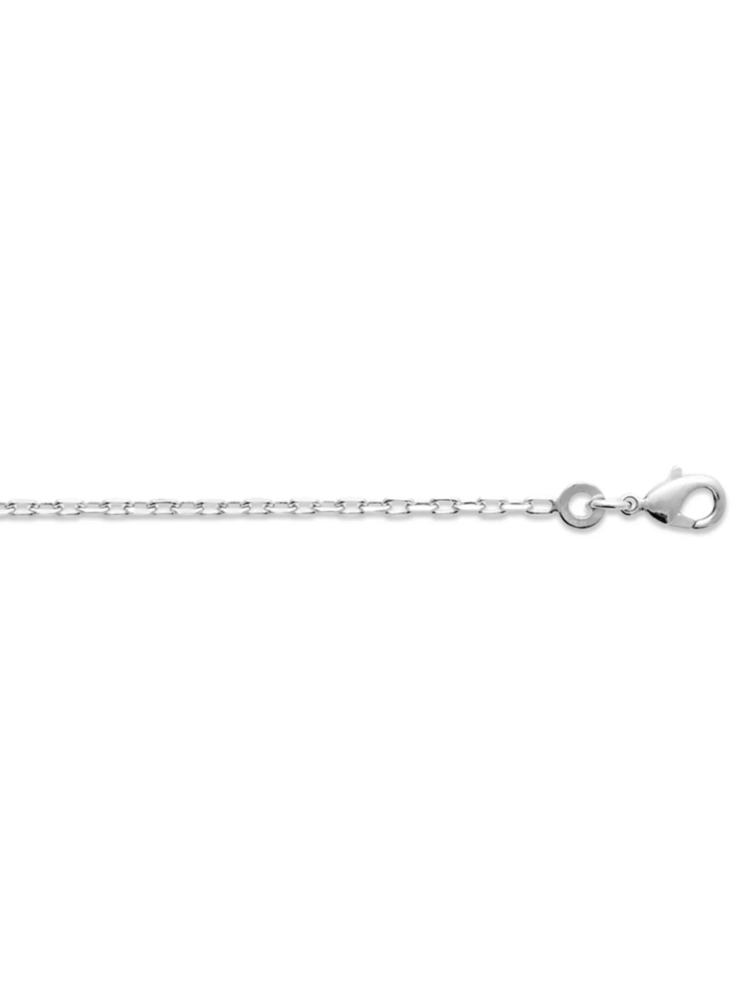 Chaine Brillaxis maille forçat argent rhodié 40 cm