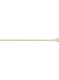 Chaine Brillaxis maille forçat or jaune 55 cm