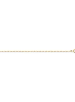 Chaine Brillaxis maille forçat diamantée or 55 cm