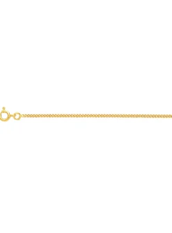 Chaine Brillaxis maille gourmette or 18 carats 60 cm