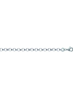 Chaine Brillaxis maille jaseron argent 925/1000
