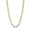 Chaine femme maille forçat Lotus acier doré