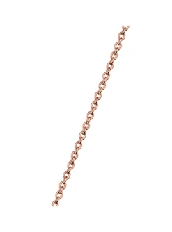 Chaine Les Georgettes dorée rose maille forçat