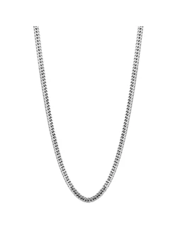 Chaine Lotus homme acier maille gourmette