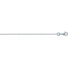Chaine maille forçat argent rhodié 40 cm