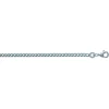 Chaine maille gourmette argent rhodié 70 cm