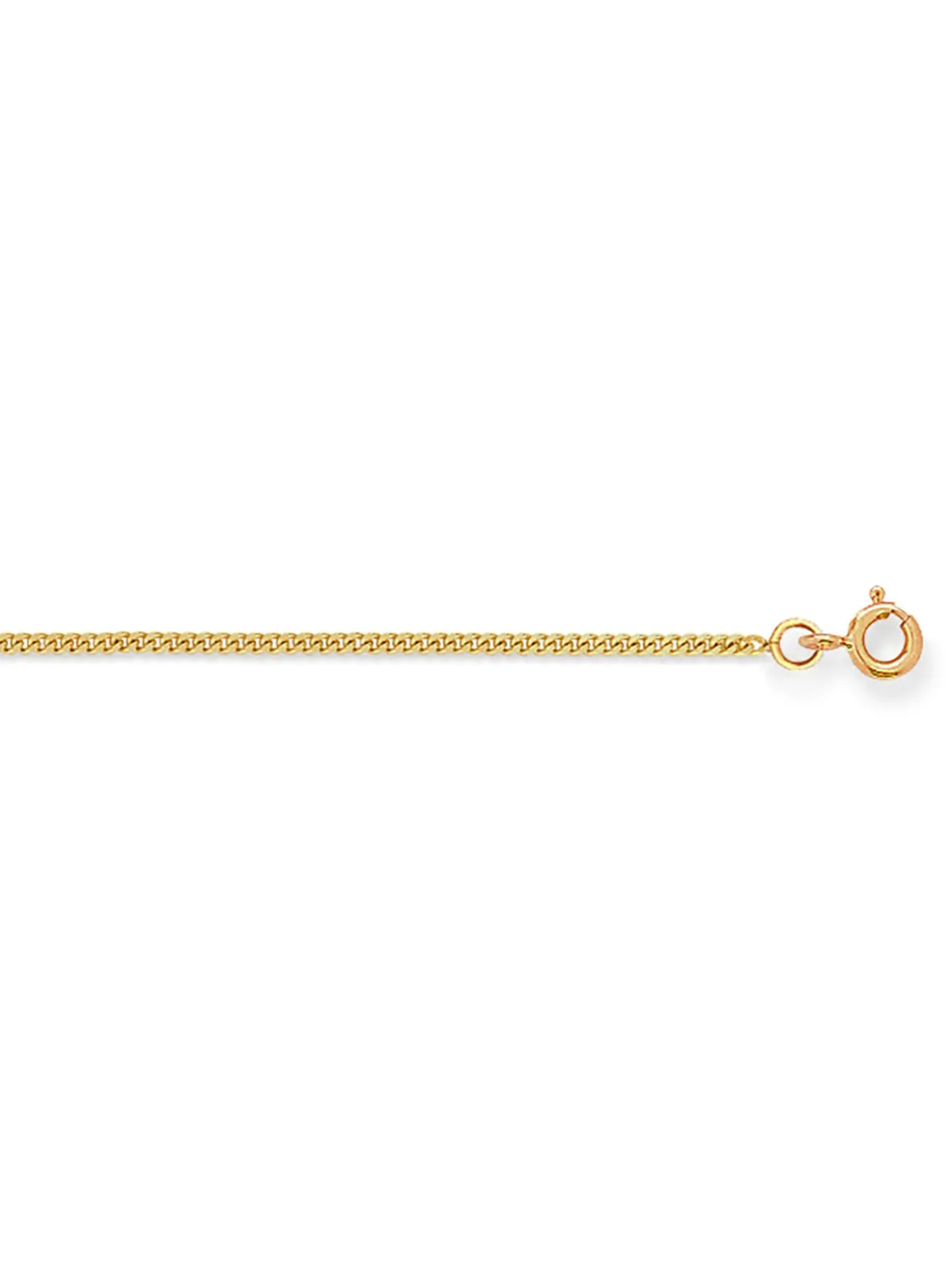 Chaine or jaune 18 carats maille GOURMETTE 1.5mm
