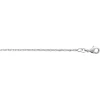 Chaîne Brillaxis argent rhodié maille forçat 50cm