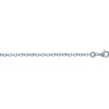 Chaîne Brillaxis argent rhodié maille forçat 40 cm