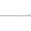 Chaîne Brillaxis argent rhodié 55cm