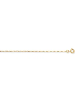 Chaîne Brillaxis maille alternée or jaune 9 carats_x005f_x000D_45 cm