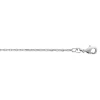 Chaîne Brillaxis maille forçat argent rhodié 40cm