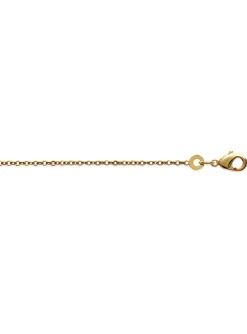 Chaîne Brillaxis maille forçat plaqué or 45cm