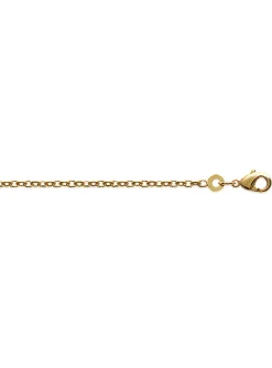 Chaîne Brillaxis maille forçat plaqué or 40cm