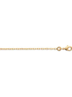 Chaîne Brillaxis maille forçat 55 cm plaqué or