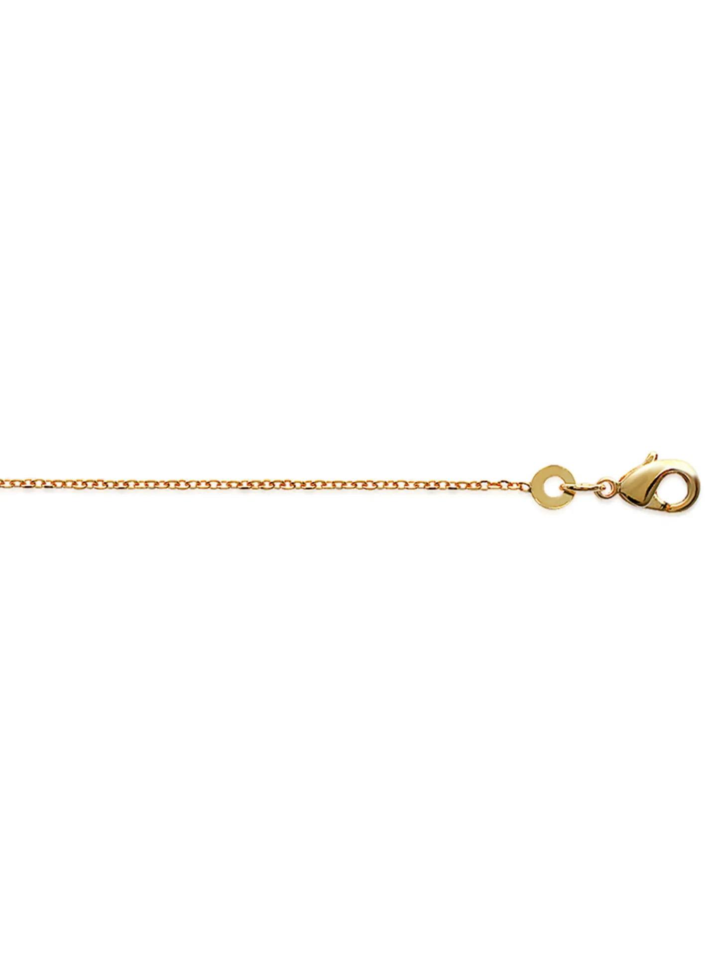 Chaîne Brillaxis maille forçat plaqué or 45cm