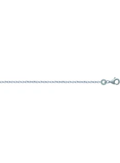 Chaîne Brillaxis maille forçat argent rhodié 40 cm