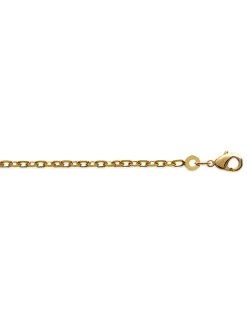 Chaîne Brillaxis maille forçat plaqué or 70 cm
