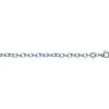 Chaîne Brillaxis maille forçat argent rhodié 45cm