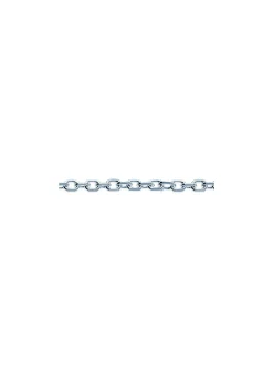 Chaîne Brillaxis maille forçat argent rhodié 40 cm