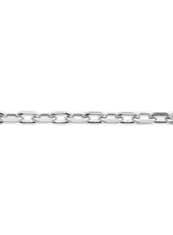 Chaîne Brillaxis maille forçat argent rhodié 40cm