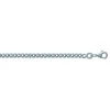 Chaîne Brillaxis maille gourmette argent rhodié 50cm