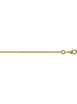 Chaîne Brillaxis maille gourmette plaqué or 45cm