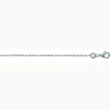 Chaîne de cheville argent maille forçat