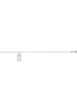 Chaîne de cheville Brillaxis attrape-rêves_x005f_x000D_argent rhodié