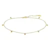Chaîne de cheville Lotus Silver dorée multicolore