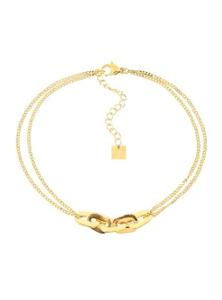 Chaîne de cheville Zag Bijoux Aliette acier doré