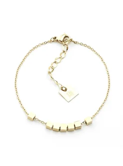 Chaîne de cheville Zag Bijoux Pythagore acier doré