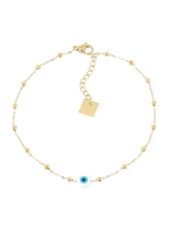 Chaîne de cheville Zag Bijoux Vision dorée et nacre